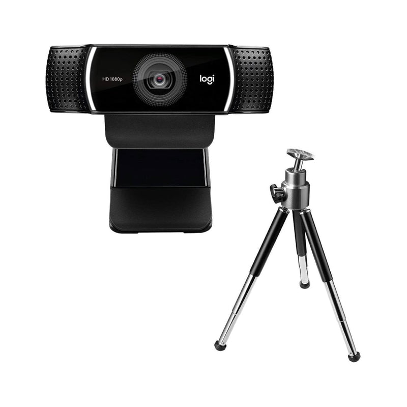 Logitech C922 Full HD Pro Stream Webcam with Background Replacement Feature and Tripod for Video (Work From Home, Home Based Learning, Video Call)